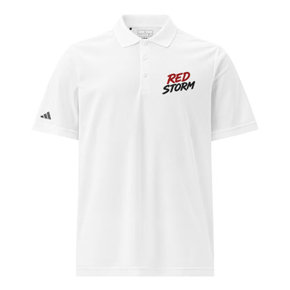 Signature | Embroidered Adidas Sport Polo | Red Storm | Crest Logo