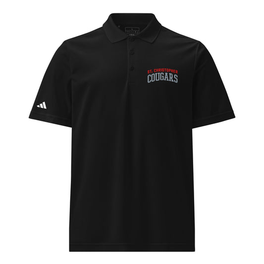 Signature | Embroidered Adidas Sport Polo | St. Christopher Cougars | Classic Logo
