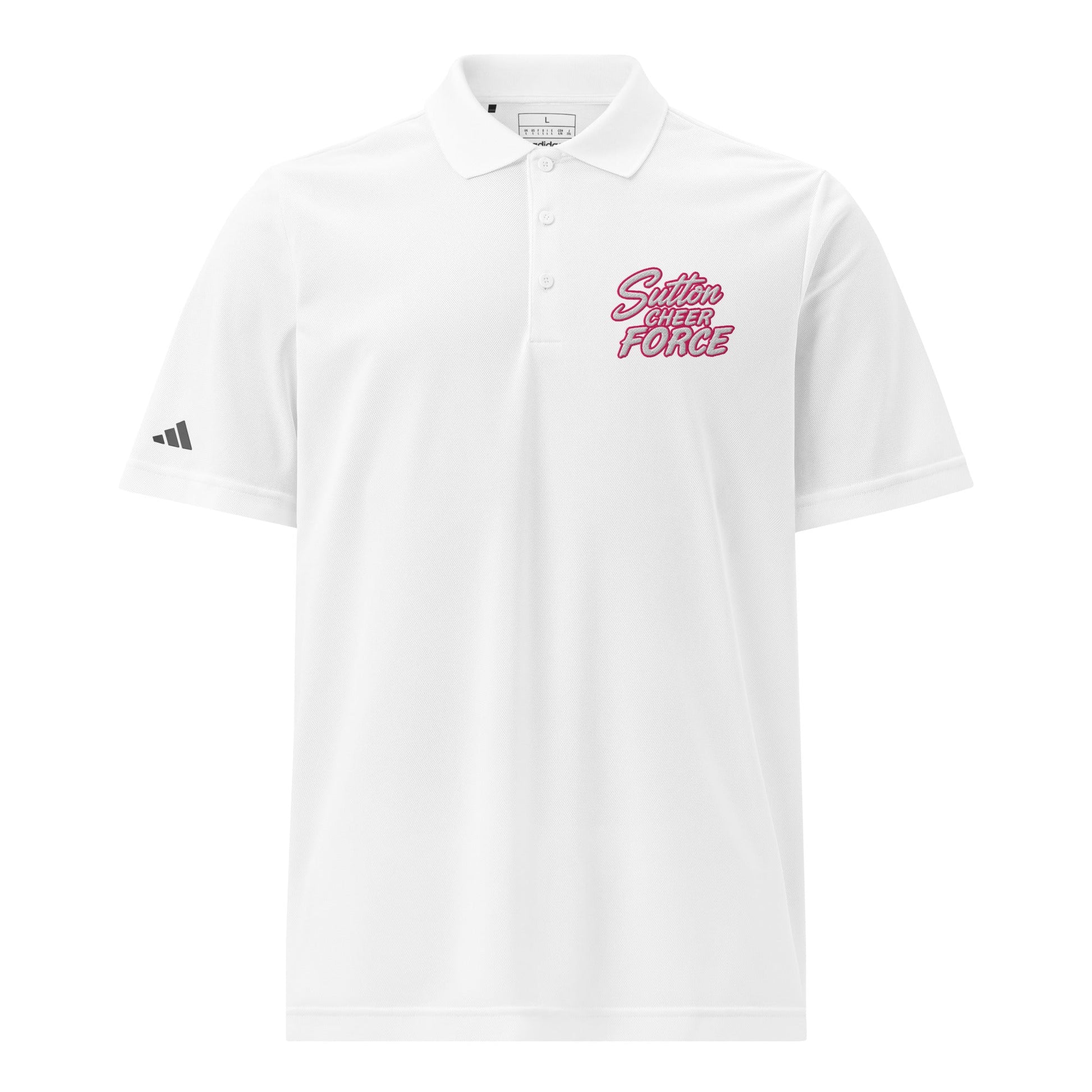 Signature | Embroidered Adidas Sport Polo | Sutton Cheer Force | Script Logo