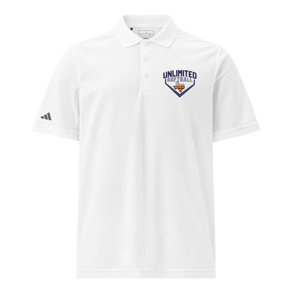 Signature | Embroidered Adidas Sport Polo | Texas Unlimited | Home Plate Logo