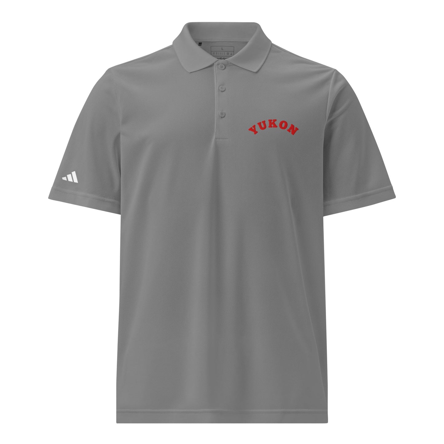 Signature | Embroidered Adidas Sport Polo | Yukon Student Council | Script Logo