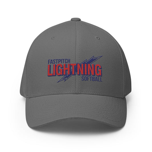 Signature | Flexfit Baseball Cap | Amherst Lightning Softball | Lightning Logo