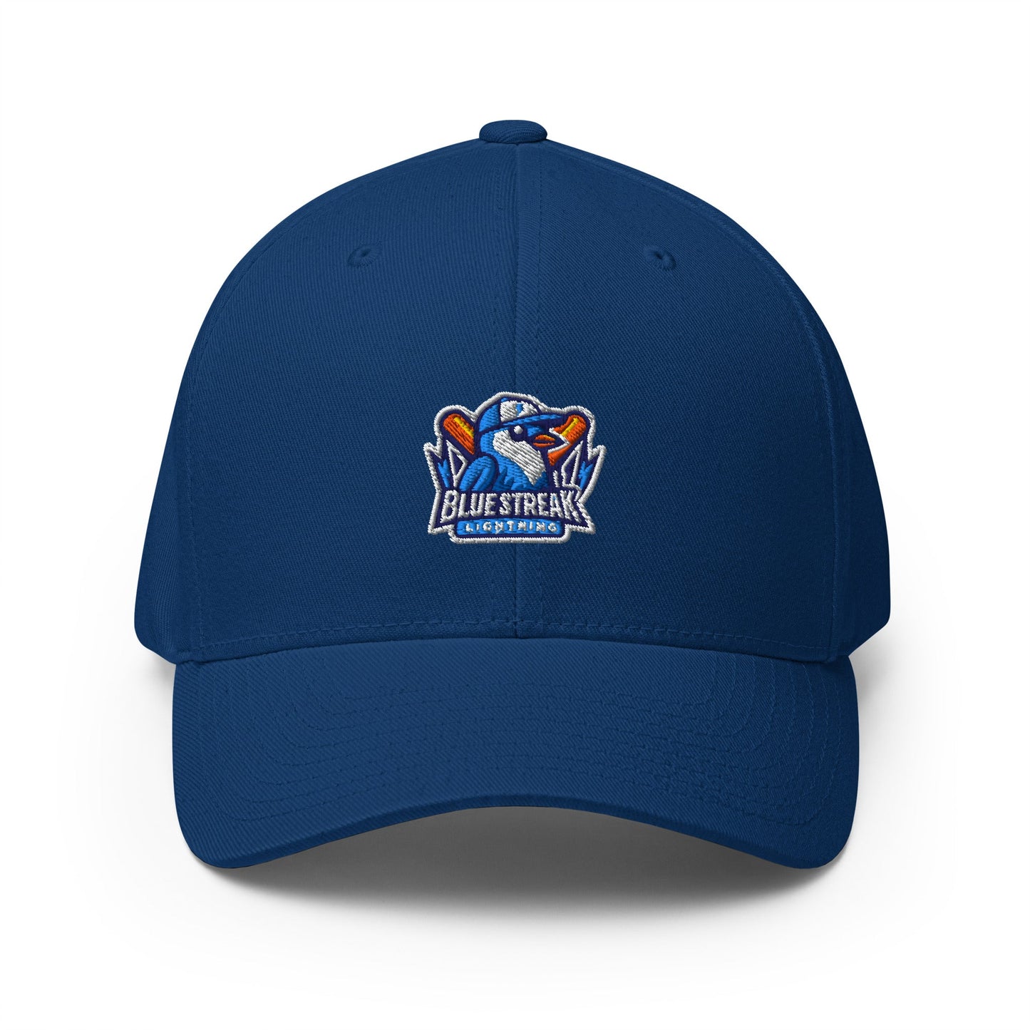 Signature | Flexfit Baseball Cap | Blue Streak Lightning | Mascot Logo