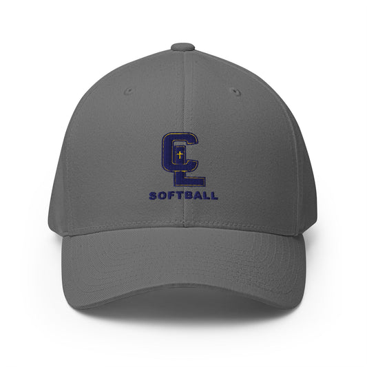 Signature | Flexfit Baseball Cap | Crean Lutheran Softball | Navy CL Softball Logo