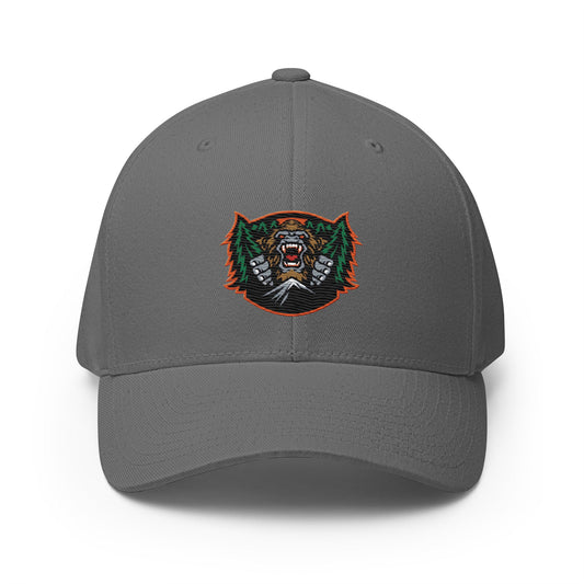 Signature | Flexfit Baseball Cap | JBLM Bigfoot Hockey Team | Mascot Logo
