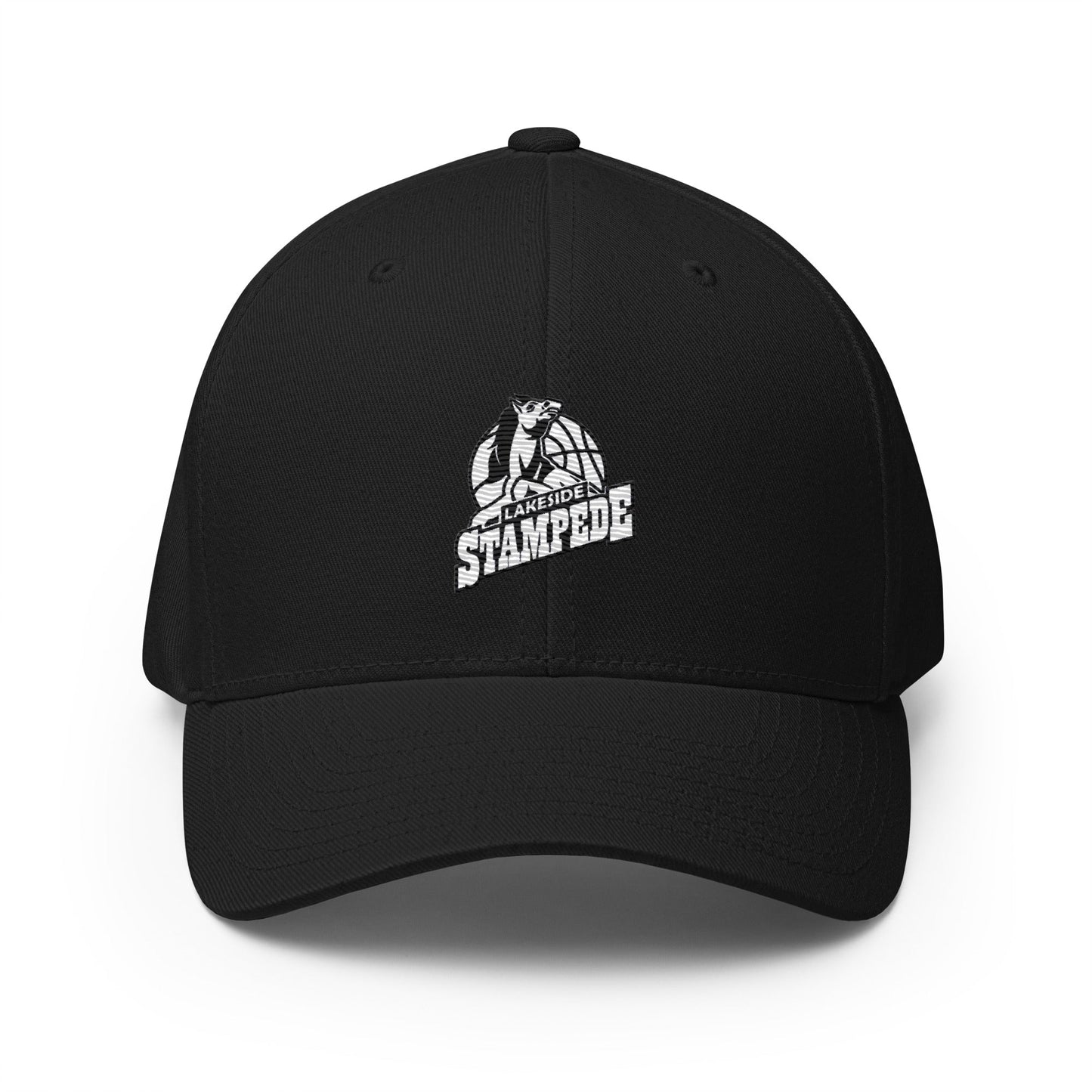 Signature | Flexfit Baseball Cap | Lakeside Stampede | Basketball Mascot Logo