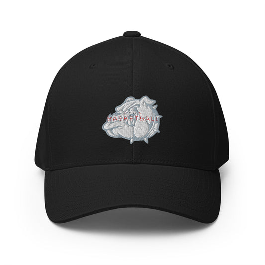 Signature | Flexfit Baseball Cap | Lynn English Cheerleading | Bulldogs Basketball Logo