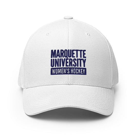 Signature | Flexfit Baseball Cap | Marquette University Women's Hockey | Modern Script Logo
