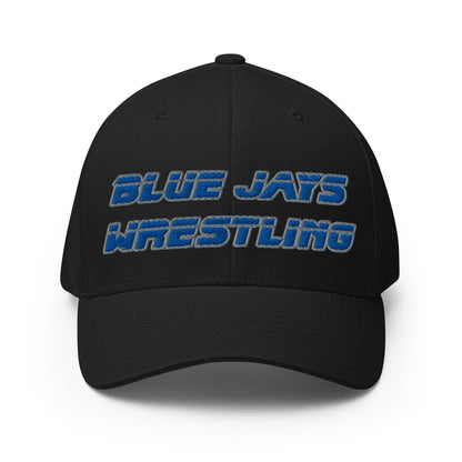 Signature | Flexfit Baseball Cap | Middlesex Bluejays Wrestling | Retro Wrestling Logo