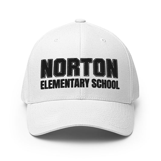 Signature | Flexfit Baseball Cap | Norton Elementary School | Block Script Logo