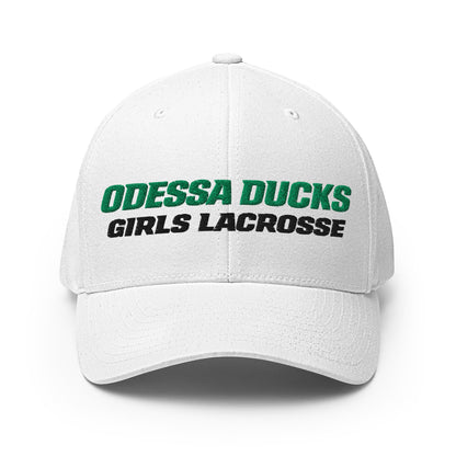 Signature | Flexfit Baseball Cap | Odessa Girls Lacrosse | Duck Sticks Logo