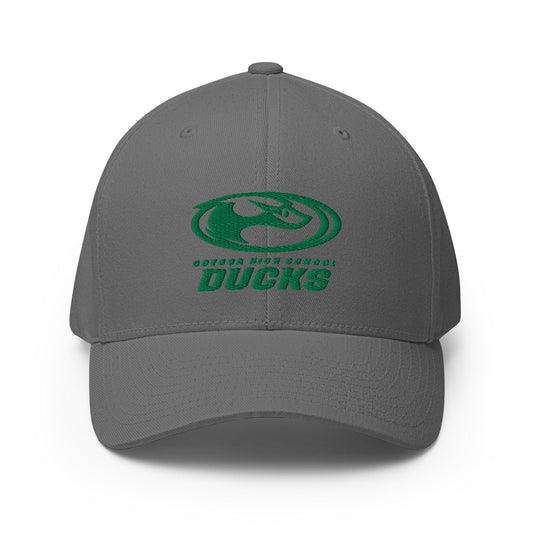 Signature | Flexfit Baseball Cap | Odessa Girls Lacrosse | Ducks Green Logo