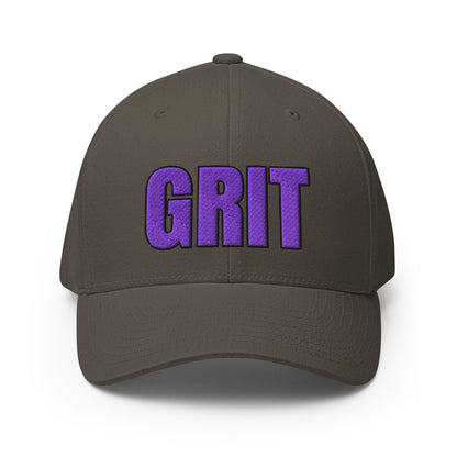 Signature | Flexfit Baseball Cap | Pure Grit Softball | Purple Logo