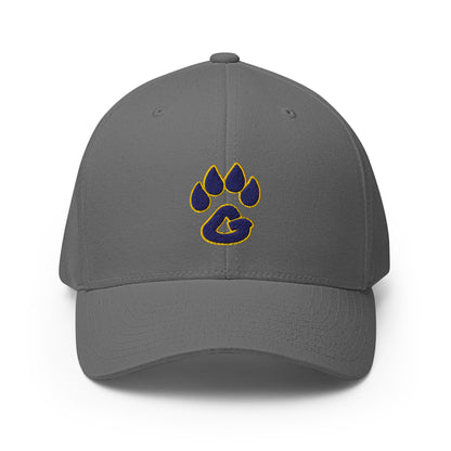 Signature | Flexfit Baseball Cap | Rutherford County Grizzlies Football | Paw Print Logo