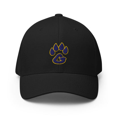 Signature | Flexfit Baseball Cap | Rutherford County Grizzlies Football | Paw Print Logo