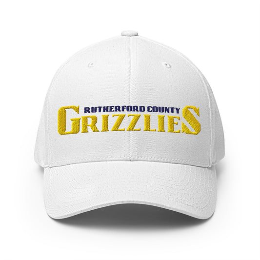 Signature | Flexfit Baseball Cap | Rutherford County Grizzlies Football | Script Logo