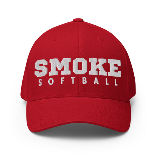 Signature | Flexfit Baseball Cap | Smoke 14U Softball | Modern Script Logo