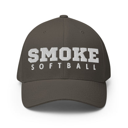 Signature | Flexfit Baseball Cap | Smoke 14U Softball | Modern Script Logo