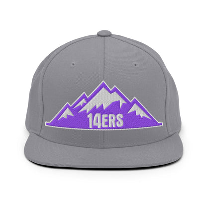 Snapback Hat | 14ers Baseball | Grey Logo