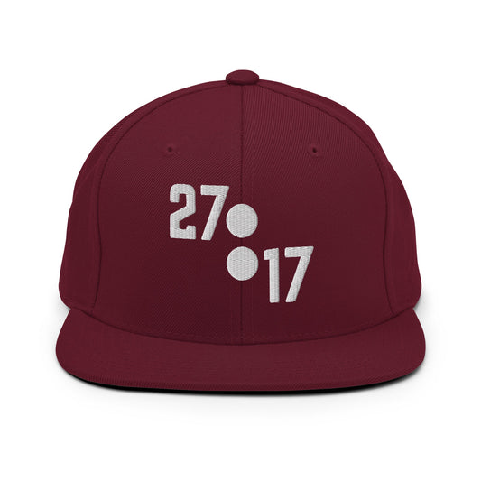 Snapback Hat | 27:17 | Emblem Logo