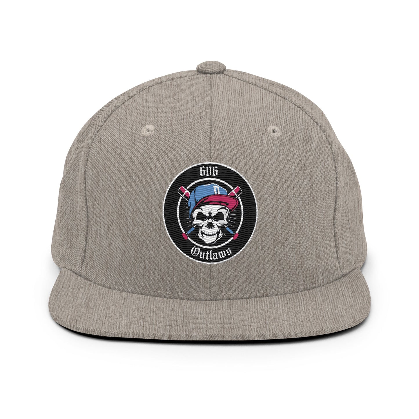 Snapback Hat | 606 Outlaws Baseball | Badge Logo