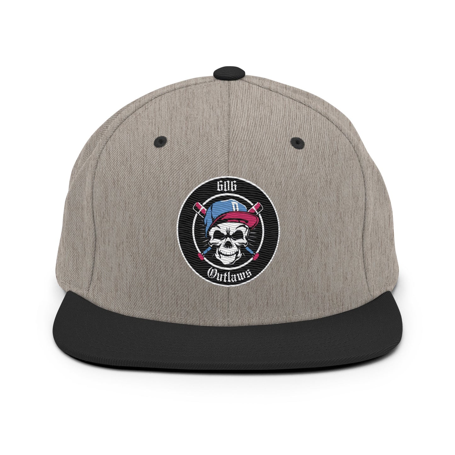 Snapback Hat | 606 Outlaws Baseball | Badge Logo
