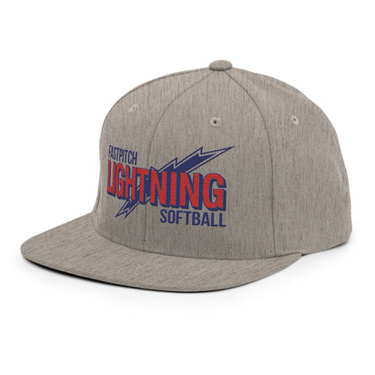 Snapback Hat | Amherst Lightning Softball | Lightning Logo
