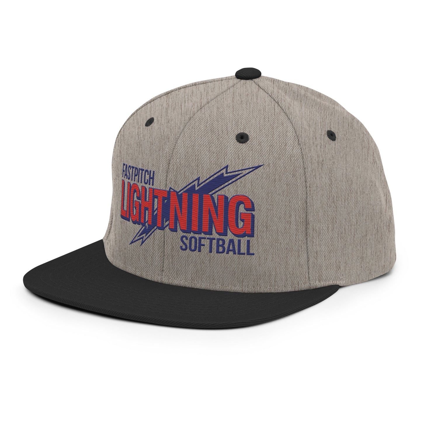 Snapback Hat | Amherst Lightning Softball | Lightning Logo