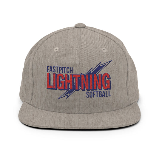 Snapback Hat | Amherst Lightning Softball | Lightning Logo