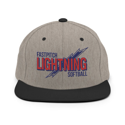 Snapback Hat | Amherst Lightning Softball | Lightning Logo
