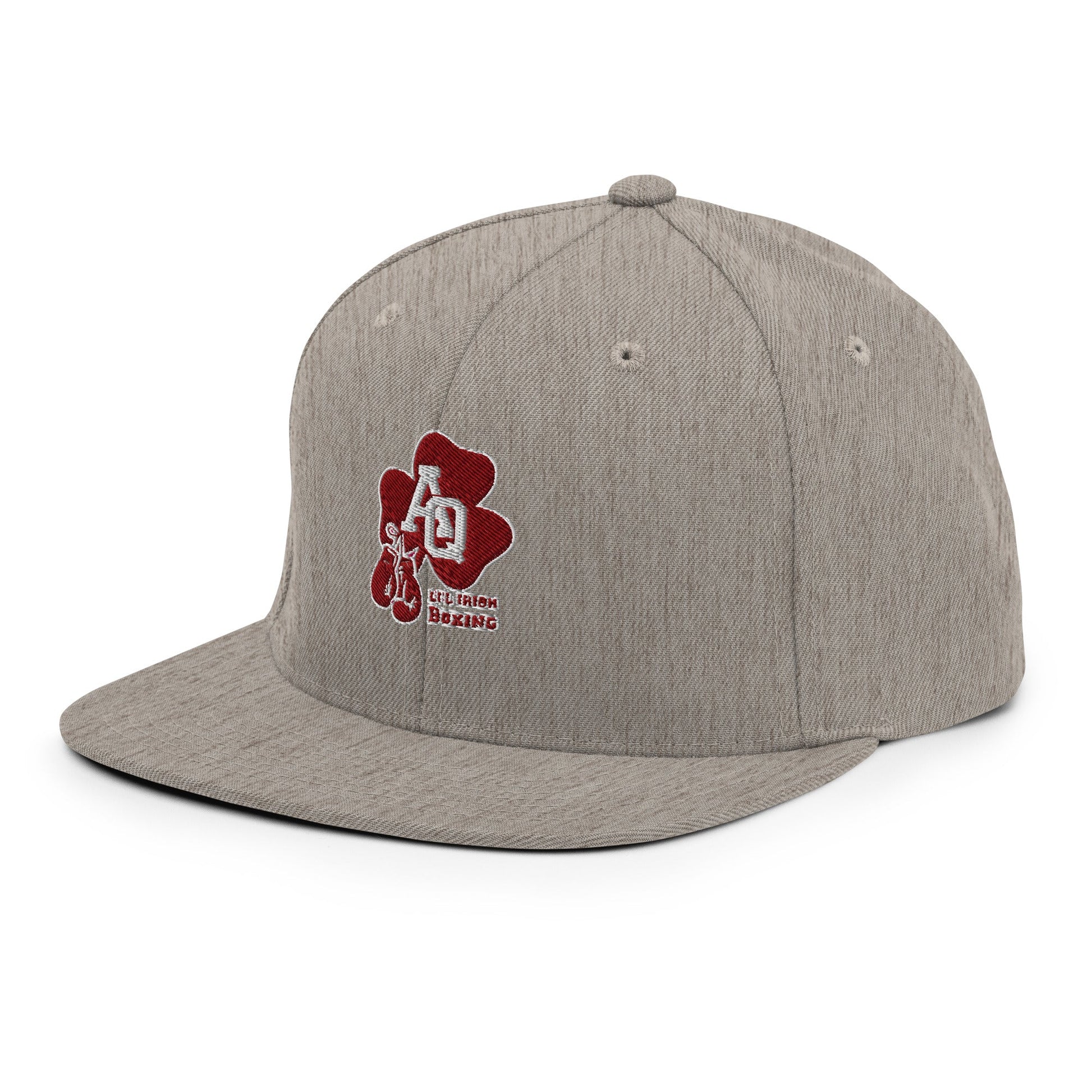 Snapback Hat | Aquinas Li’l Irish Boxing | AQ Shamrock Logo