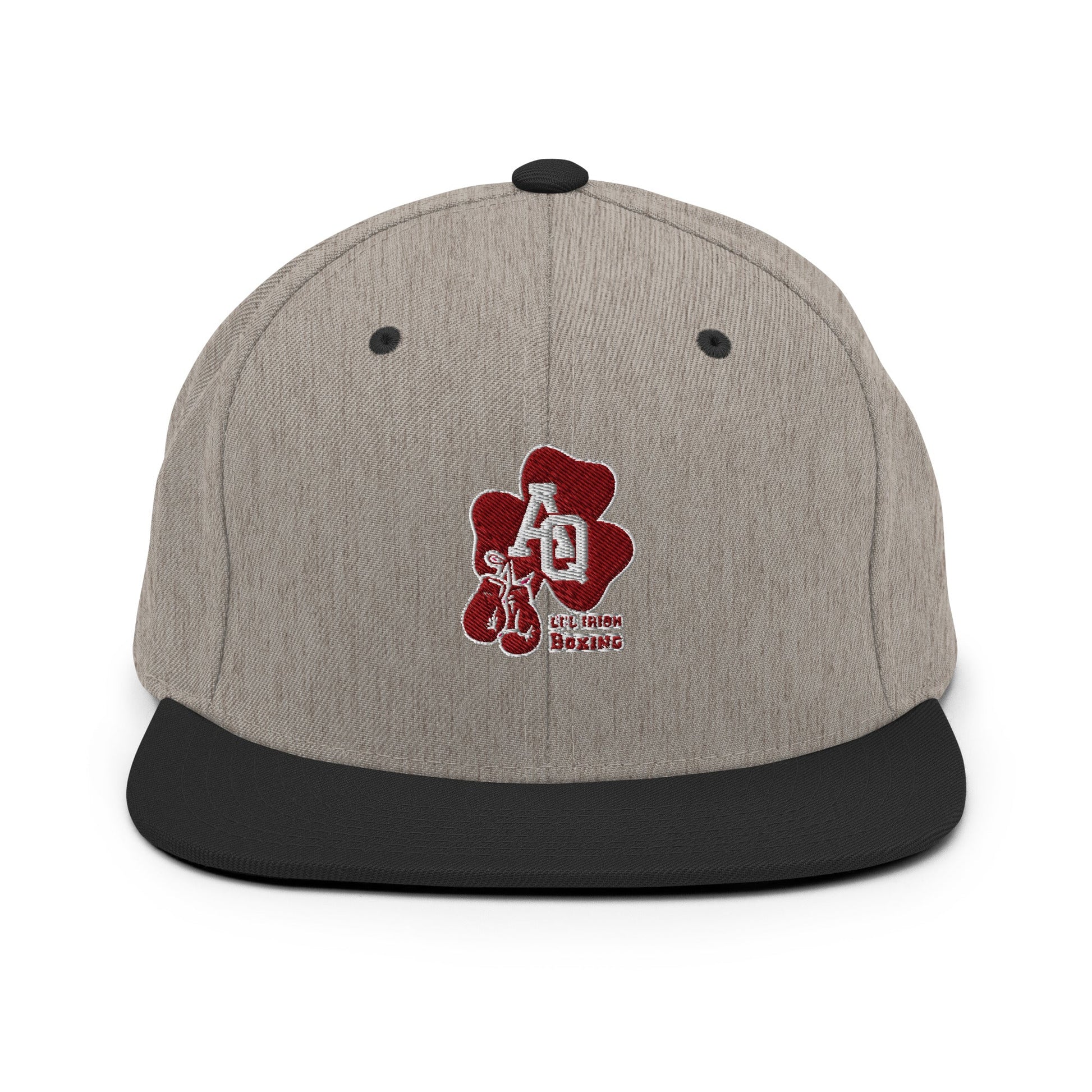 Snapback Hat | Aquinas Li’l Irish Boxing | AQ Shamrock Logo