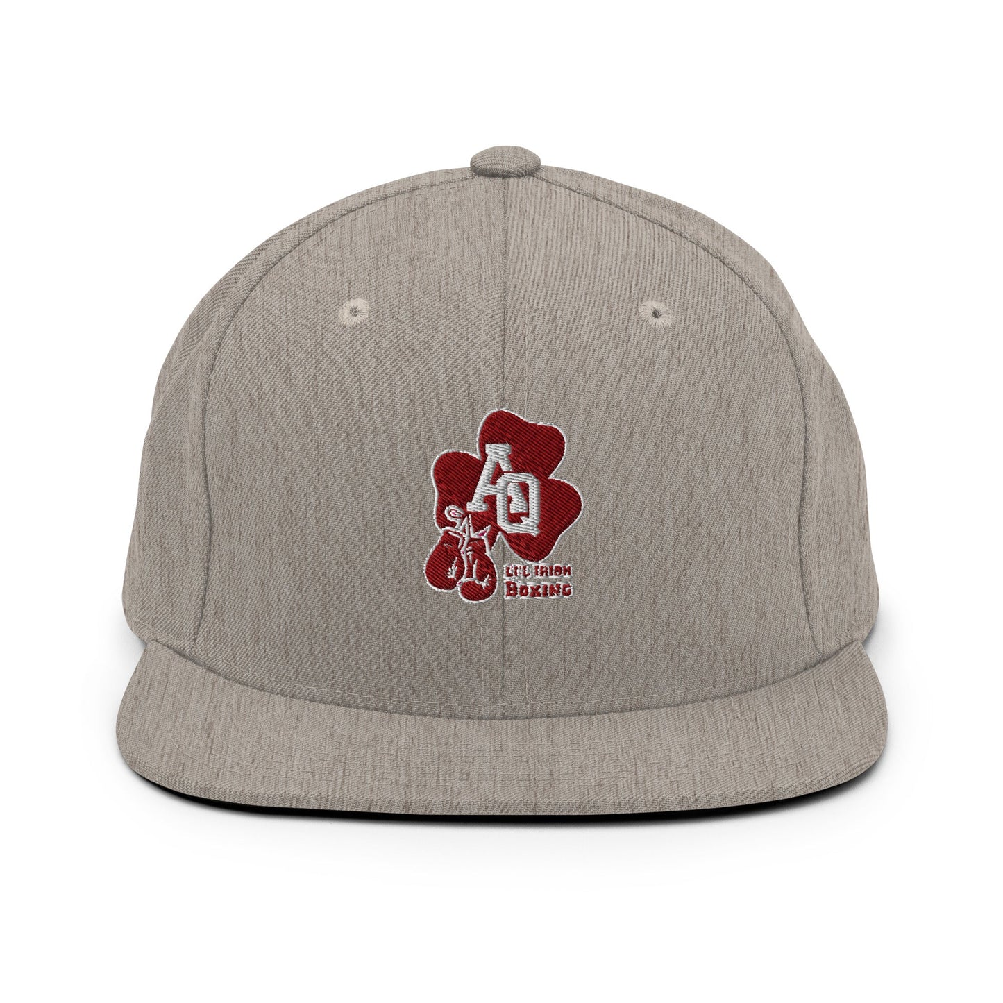 Snapback Hat | Aquinas Li’l Irish Boxing | AQ Shamrock Logo