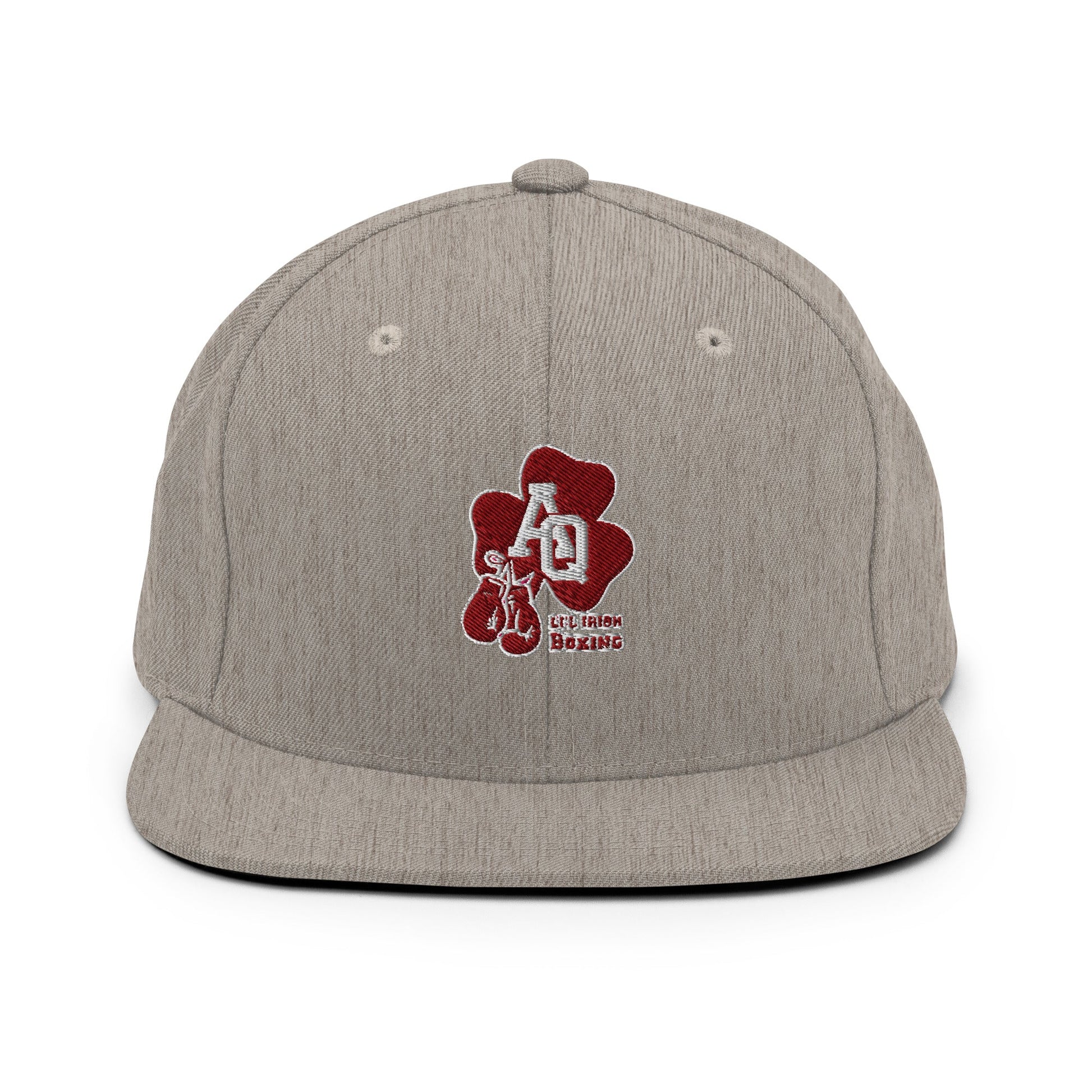 Snapback Hat | Aquinas Li’l Irish Boxing | AQ Shamrock Logo