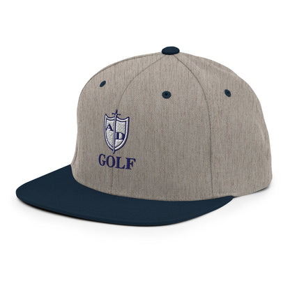 Snapback Hat | Arma Dei Academy Golf | Shield Logo