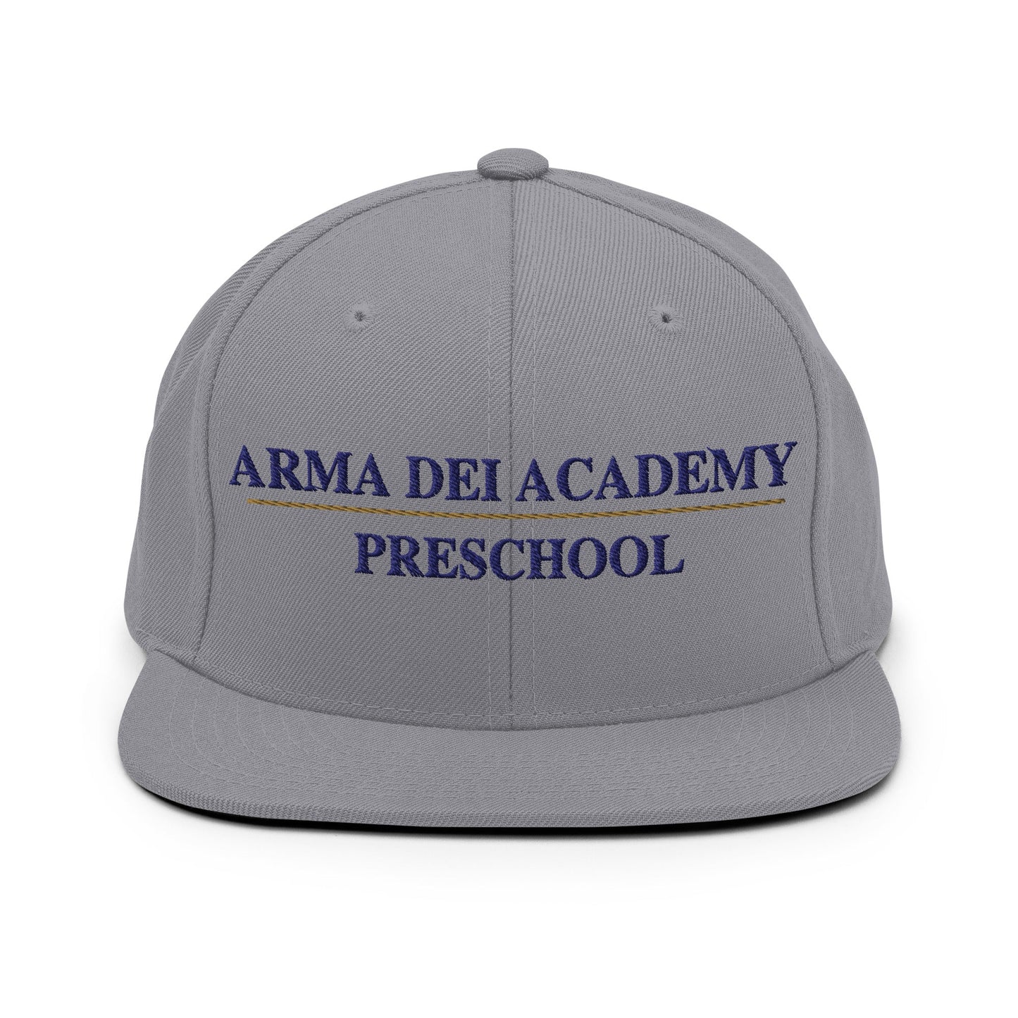 Snapback Hat | Arma Dei Academy Preschool | Script Logo