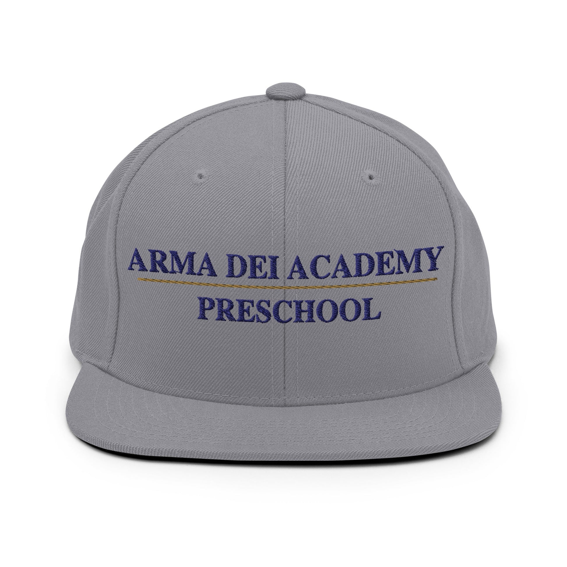 Snapback Hat | Arma Dei Academy Preschool | Script Logo