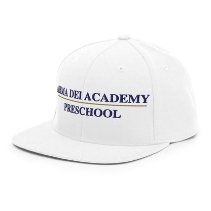 Snapback Hat | Arma Dei Academy Preschool | Script Logo