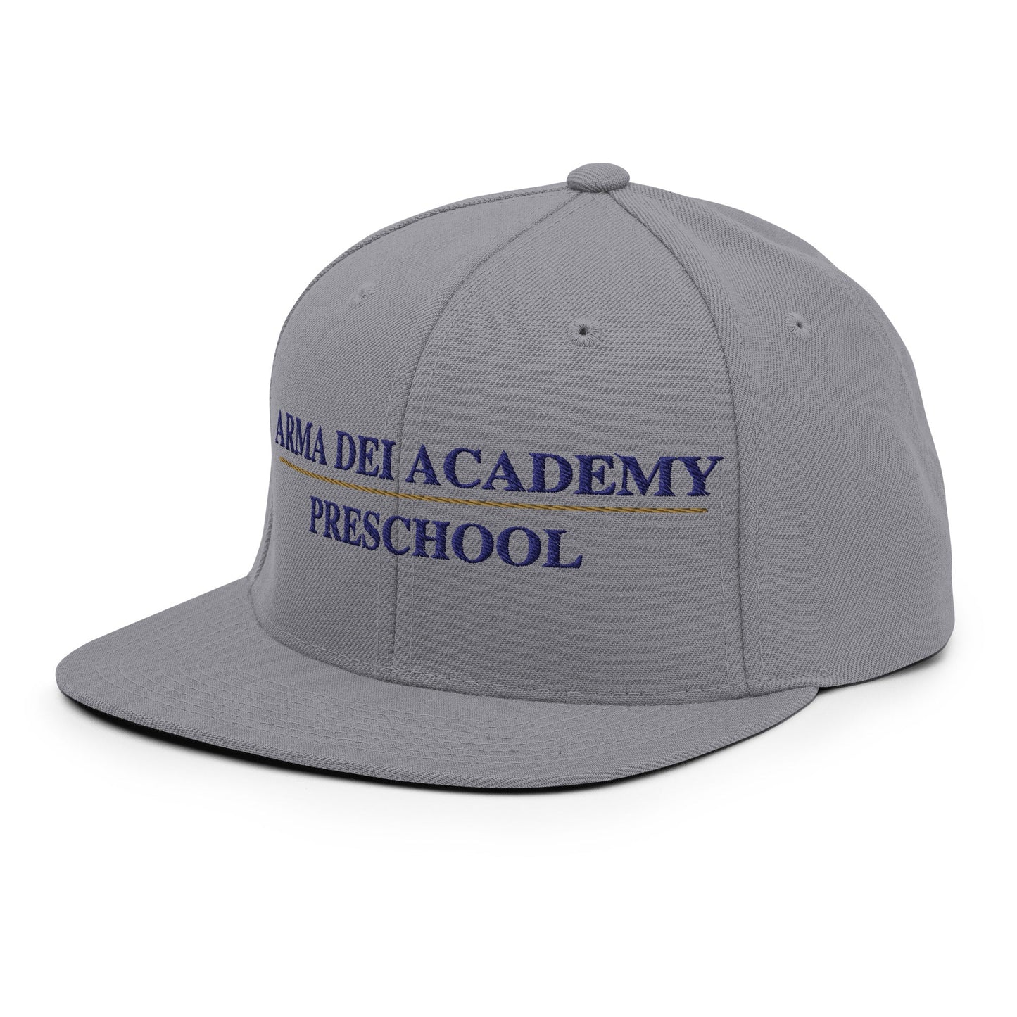 Snapback Hat | Arma Dei Academy Preschool | Script Logo