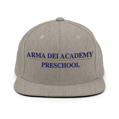 Snapback Hat | Arma Dei Academy Preschool | Script Logo
