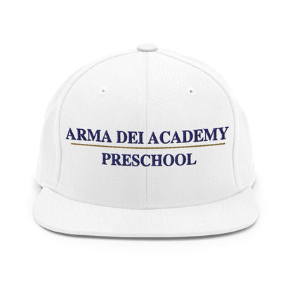 Snapback Hat | Arma Dei Academy Preschool | Script Logo