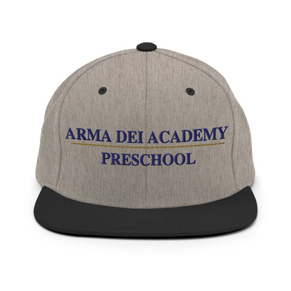 Snapback Hat | Arma Dei Academy Preschool | Script Logo