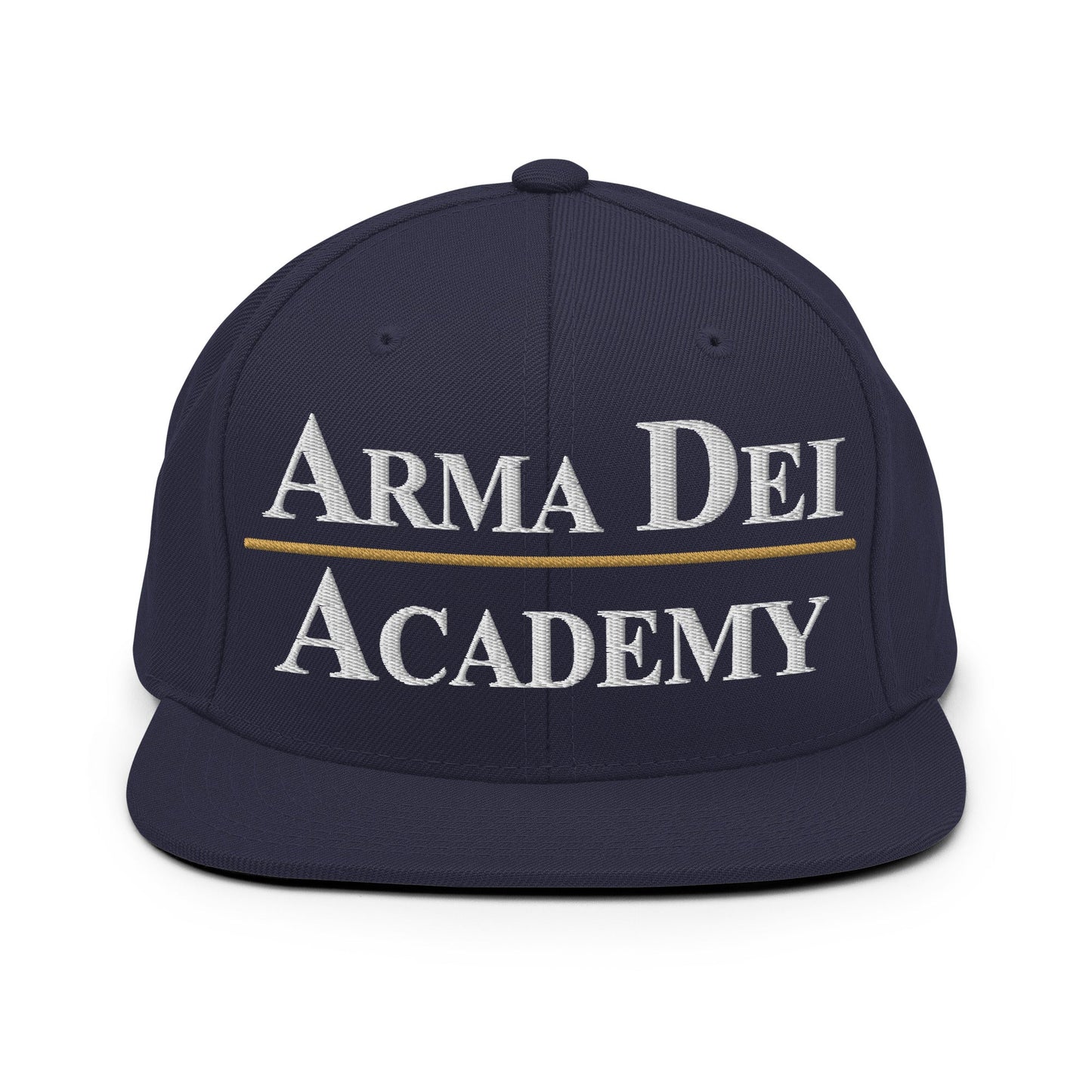 Snapback Hat | Arma Dei Academy | Script Logo
