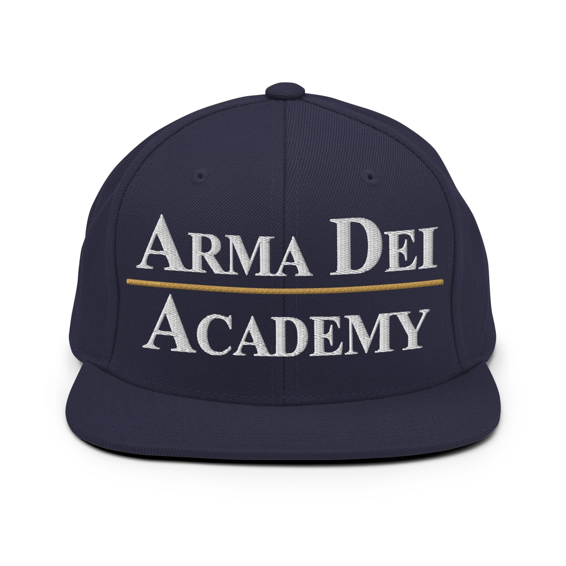 Snapback Hat | Arma Dei Academy | Script Logo