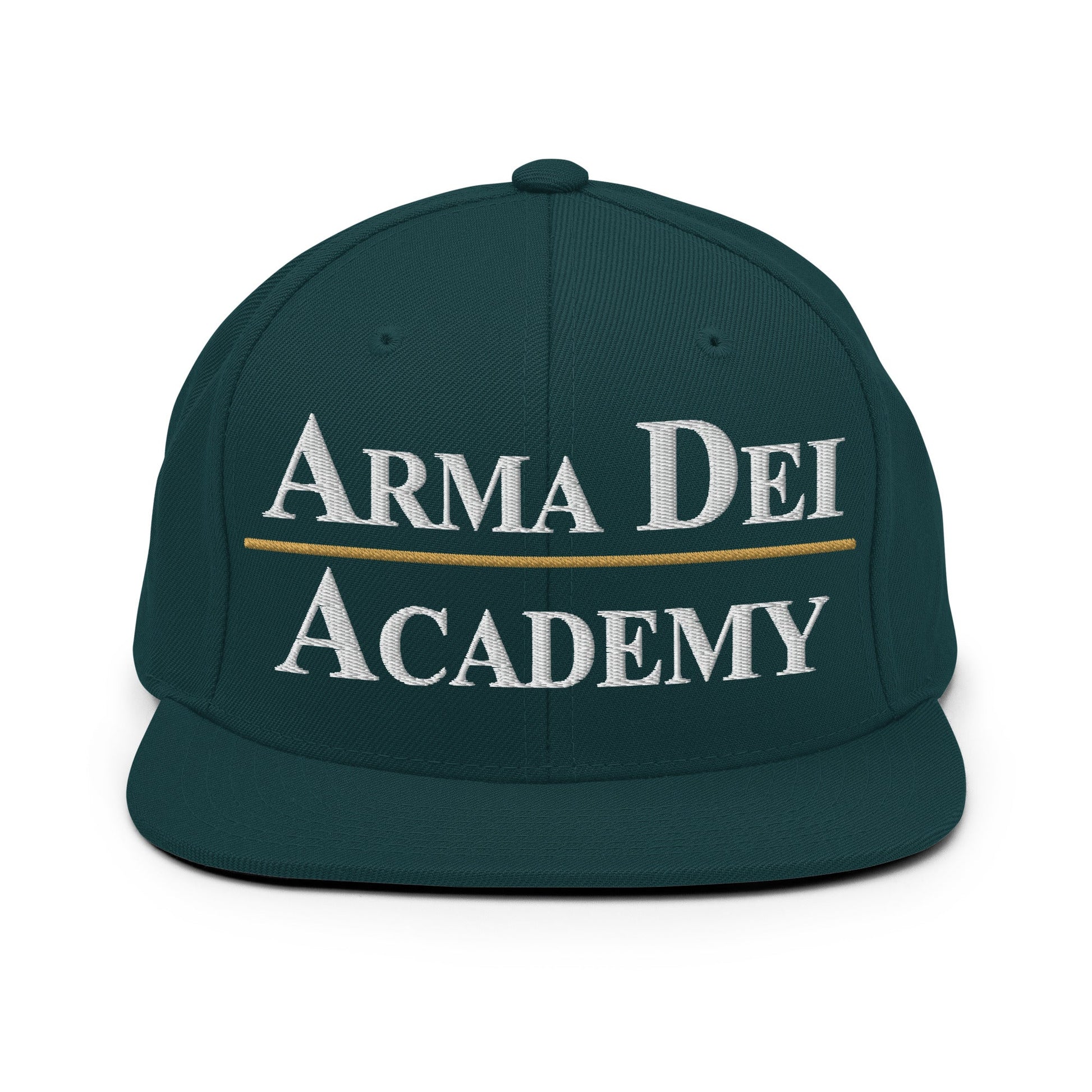 Snapback Hat | Arma Dei Academy | Script Logo