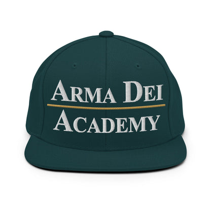 Snapback Hat | Arma Dei Academy | Script Logo