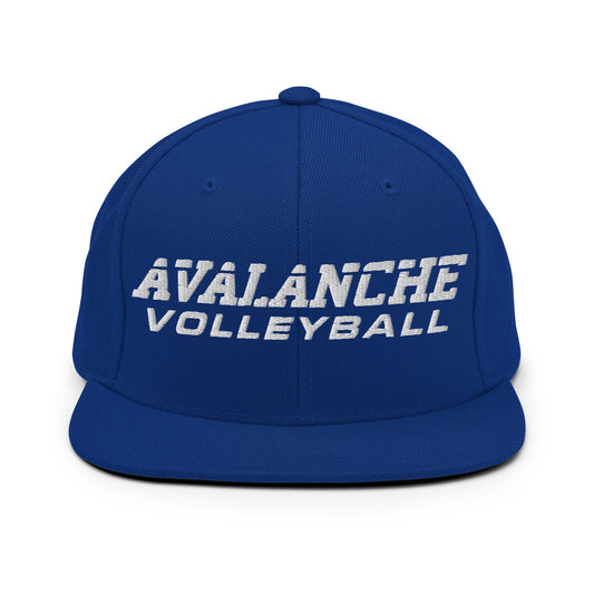 Snapback Hat | Avalanche Volleyball Club | Modern Script Logo