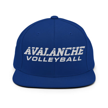 Snapback Hat | Avalanche Volleyball Club | Modern Script Logo