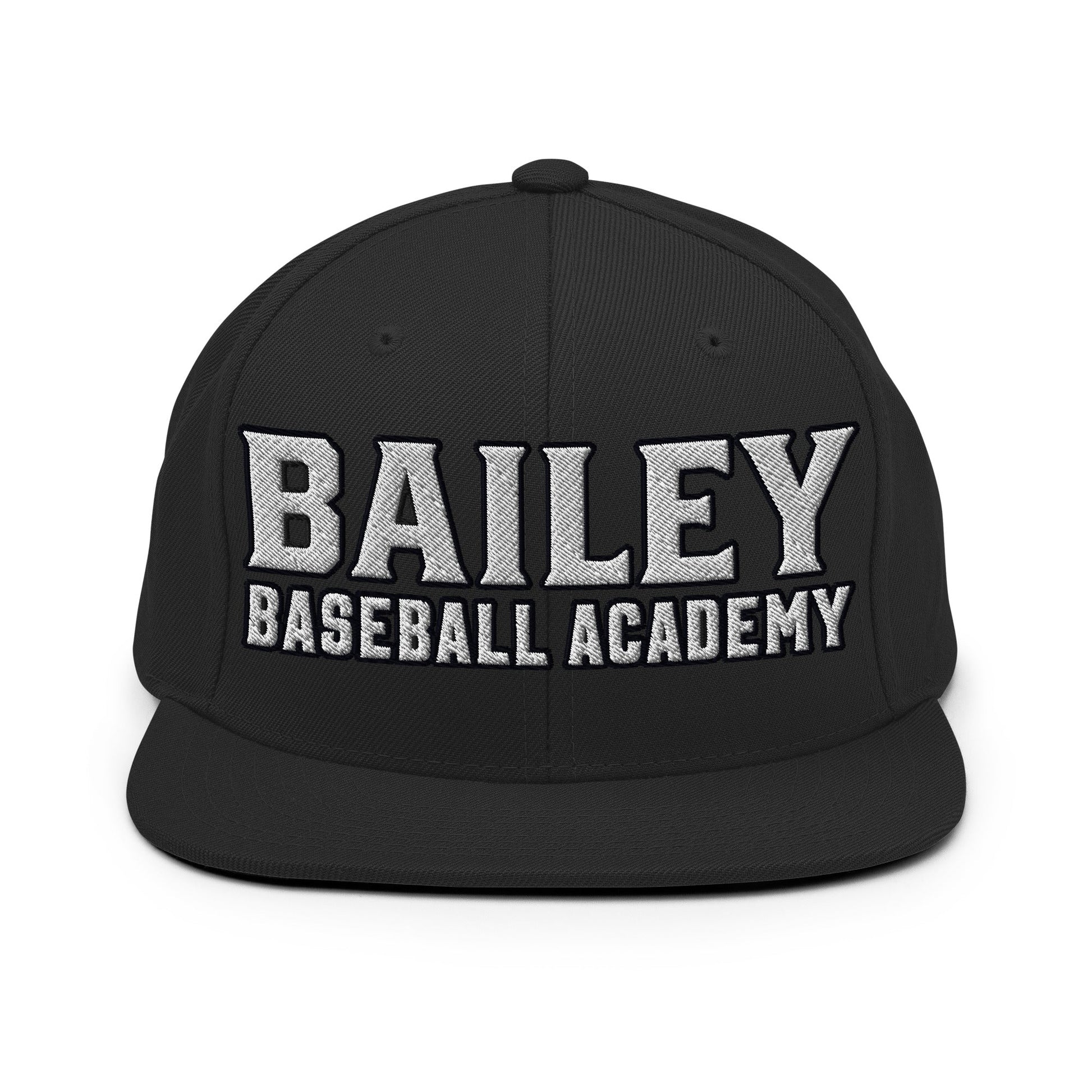 Snapback Hat | Bailey Baseball Academy | Script Logo
