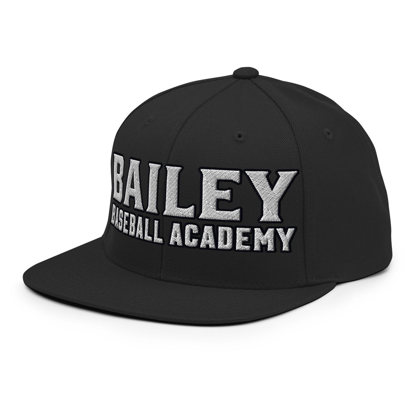 Snapback Hat | Bailey Baseball Academy | Script Logo